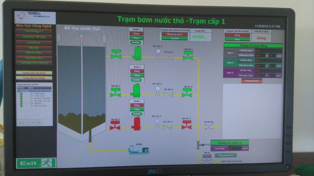 Raw water pumping station